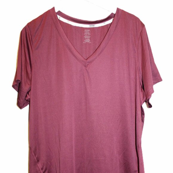 Stretch Knit V-Neck Tee - Sz 2X - Picture 1 of 4